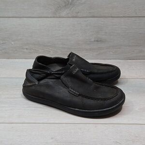 Olukai Kids Moloa Boys K Leather Loafer Slip on shoes sz K1